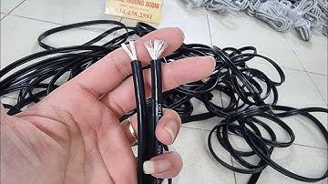 dây loa bạc đức oehlbach lõi to 4mm , chất âm rất hay , dây này vừa tiền mà dất dễ gép loa âm li
