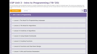 AP Computer Science Principles: Unit 3 Intro To Programming