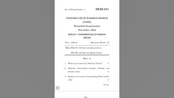 BFDI-071   DECEMBER-2022 QUESTION PAPER IGNOU