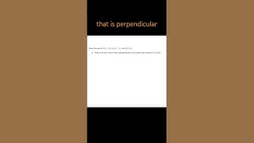 Find Vector Perpendicular to Two Vectors
