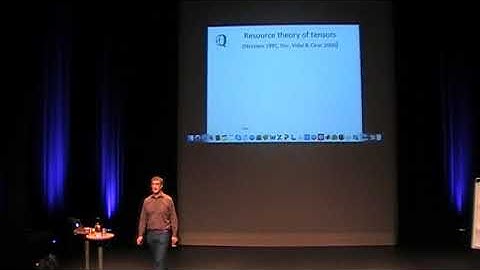 QPL2017 - Matthias Christandl. On the tensor rank of networks of entangled pairs