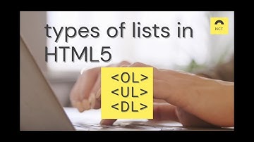 HTML Tutorial for Beginners - 03 - Ordered and Unordered lists