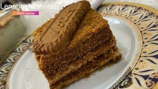 Biscoff cake - lotus cake  
كيكا لوتوس ياته زي?