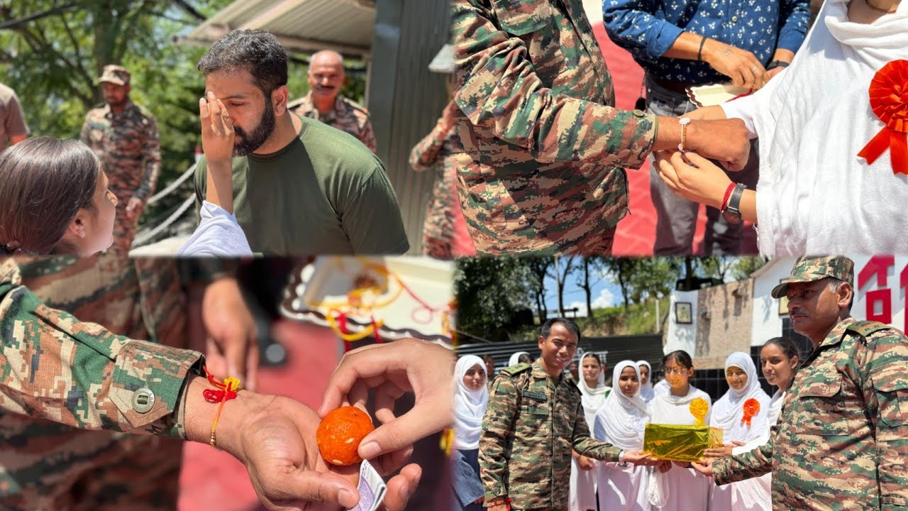 Doda, J&K: Schoolgirls Tie Rakhis to 10 RR Jawans in Arnora to Mark ...