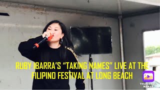 Ruby Ibarra’s “Taking Names” Live At The Filipino Festival at Long Beach