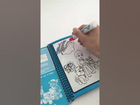 Вълшебна книжка за оцветяване с вода - YouTube
