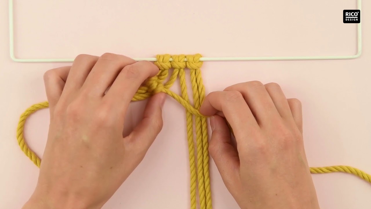 Rippenknoten Anleitung kostenlos » Makramee Knoten lernen