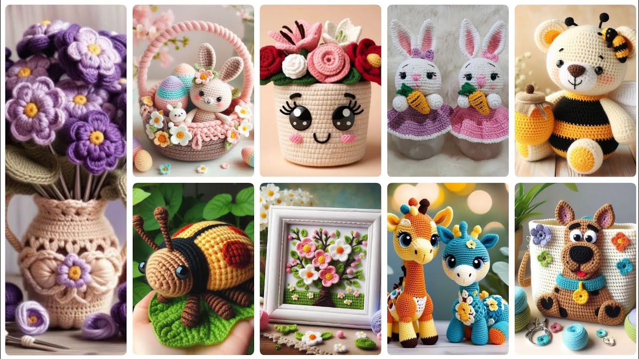 Maravillosas y hermosas ideas de patrones de crochet a mano para la decoración del hogar. 