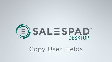Copy User Fields | SalesPad Desktop