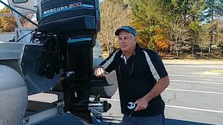 Mercury outboard engine height set back and prop size