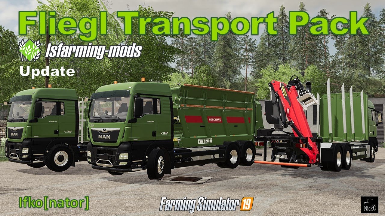FS 19 🚚 Fliegl Transport Pack by Ifko[nator] - MAN + Fliegl [UPDATE] # ...