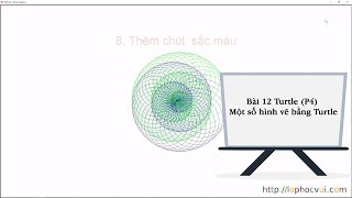 [Lập trình Python] Bài 12  Turtle (P4) Một số hình vẽ bằng Turtle