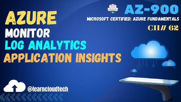 Azure Monitor | Log Analytics | Application Insights | CH-62 |  | AZ-900 |