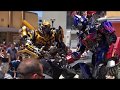 Transformers Optimus and Bumblebee Hanging Together Universal Studios 2018