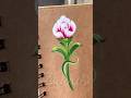 🌹🌿Stunning flower painting with acrylic 🖌️🎨#shorts #viral #flowerdrawing #stunning #acrylic
