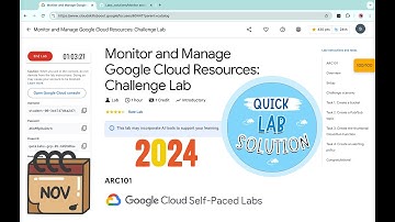 [2024] Monitor and Manage Google Cloud Resources: Challenge Lab || #qwiklabs || #ARC101