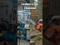 Cordless vs Gas Chainsaw