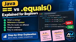 Java == vs .equals() Explained for Beginners ☕