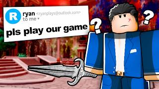 this roblox game EMAILED me to play their game...