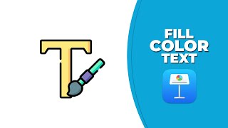 How to add fill color to text in keynote