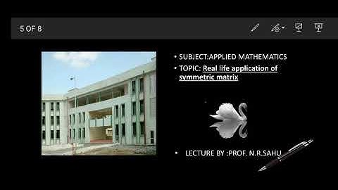 Application of symmetric matrix in real life