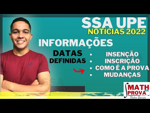 Notícias do SSA 2022 - Processo de Ingresso UPE | Seriado UPE