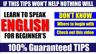 Spoken English For Beginners || English Speaking For Beginners