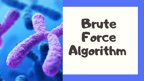 Brute Force Algorithm Design Technique Tutorial - 2 ||Dr. M. A. Jayaram