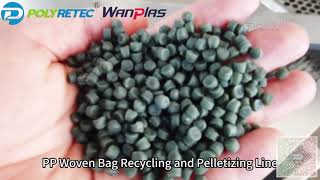 PP Woven Bag Recycling Pelletizing Line | Plastic Granulator for PP Raffia Flakes