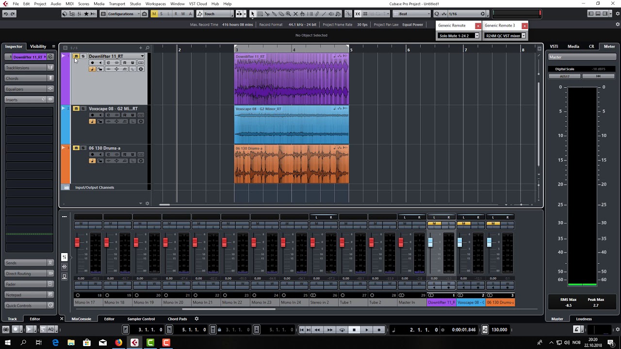 Range tool. Cubase 9.5.4 - YouTube