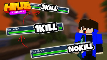 Decreasing my FOV by 10 if i got a kill || Hive Skywars Minecraft Bedrock Edition