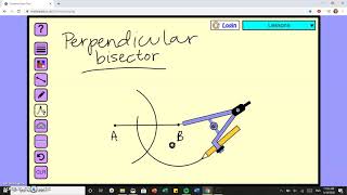 Construct a Perpendicular Bisector to a Line Segment