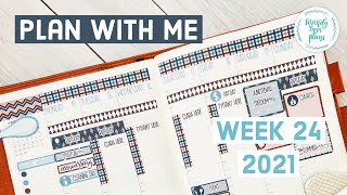 Hobonichi Cousin Weekly Plan with Me || Father's Day || Week 24 2021 || Mandy Lynn Plans