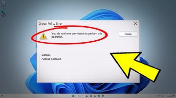 Group Policy Error You don