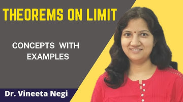 Theorems on Limit, Concept with Examples by Dr  Vineeta Negi