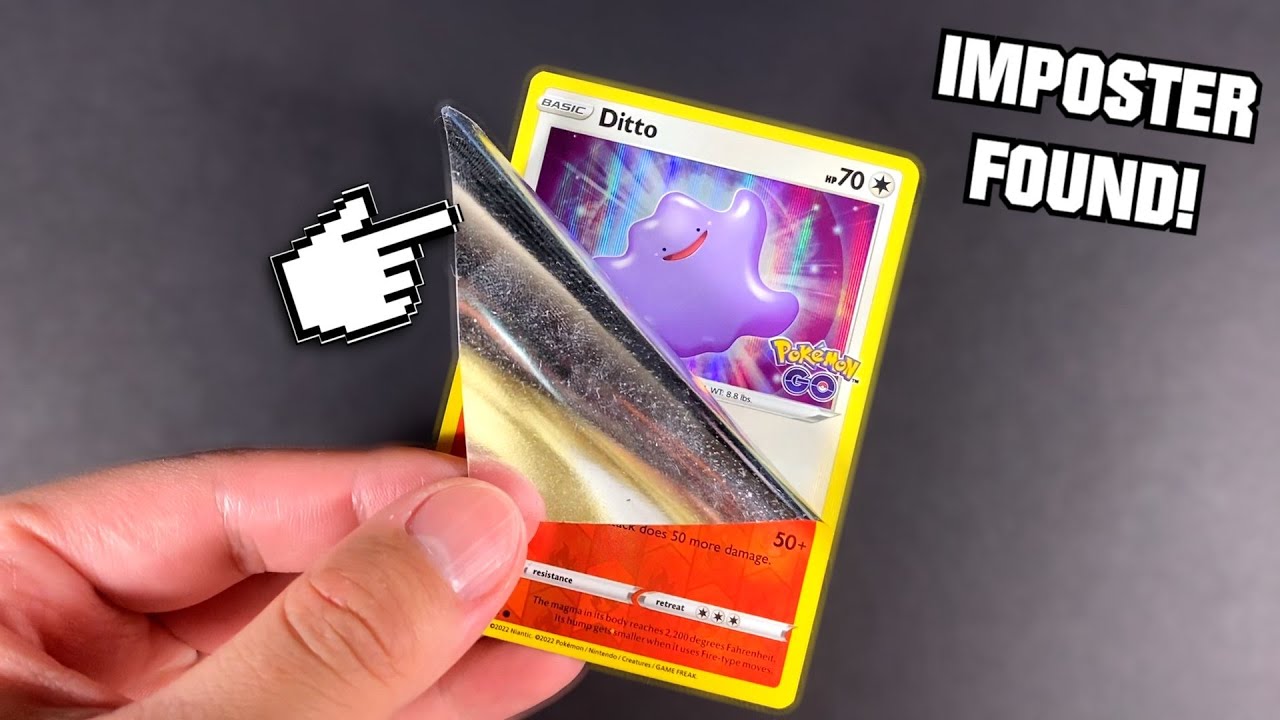 Pokémon TCG Reveals New Hidden Ditto Cards With Peelable Layer