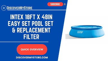 INTEX 18ft x 48in Easy Set Pool Set with Replacement Filter