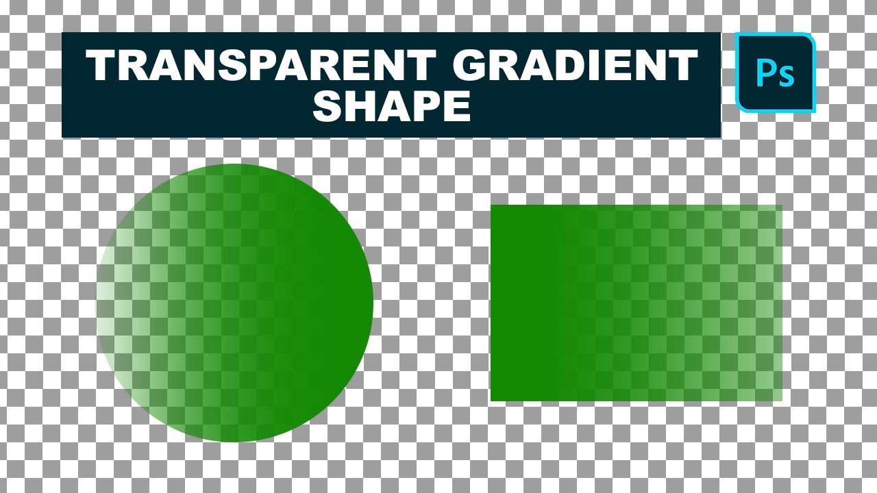 How to make a transparent gradient shape in Photoshop - YouTube