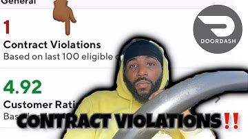 DOORDASH CONTRACT VIOLATION WHAT TO DO!?