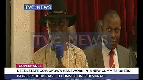 Governor Okowa swears in eight new Commissioners