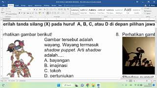SOAL SUMATIF SENI RUPA BAB WAYANG KELAS 4 SEMESTER 2 KURIKULUM MERDEKA screenshot 5