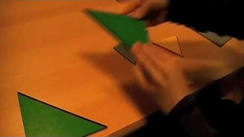 Montessori - Sensorial - Visual Sense - Rectangular Triangle