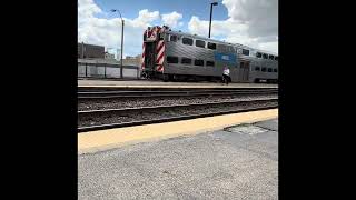 Metra #629 Outbound to Harvard + maintenance equipment 