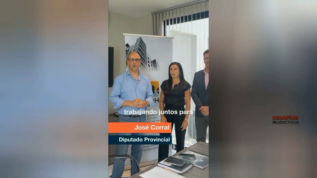 José Corral  junto a la Cámara de Administradores de Propiedad Horizontal de Santa Fe