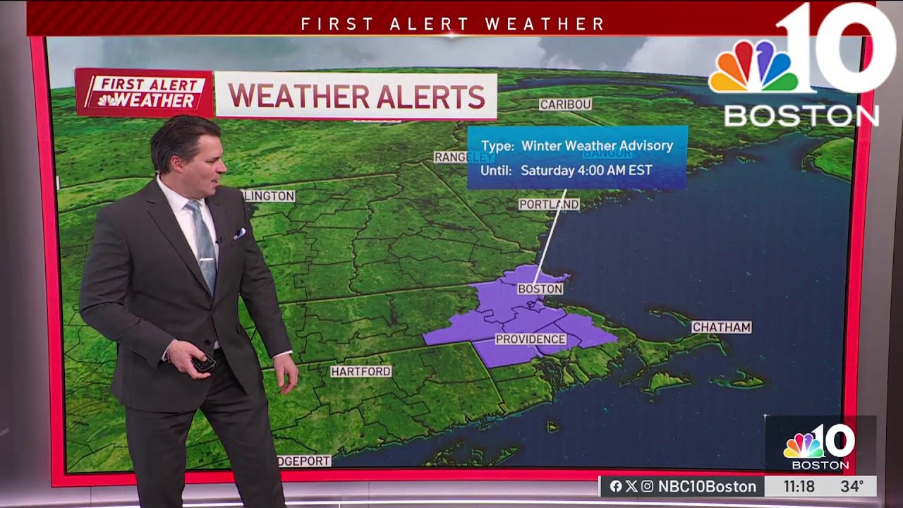 First Alert Forecast: Winter weather advisory in effect - YouTube