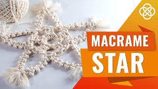 Macrame Star - Easy DIY Tutorial for Beginners