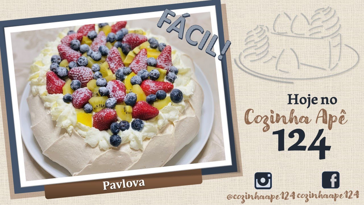 Receita: Pavlova Perfeita e Fácil! Sem Erro!! Você nunca mais vai fazer outra receita.