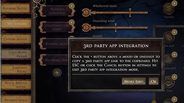 Syrinscape 3rd party app integration demo (PC only atm)