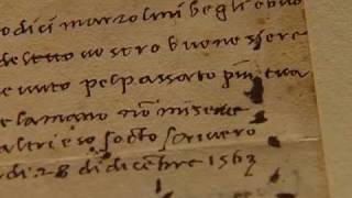 An Exhibition with Personal Letters and Sketches by Michelangelo