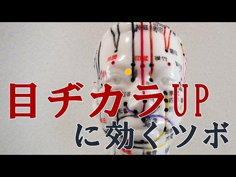 眼精疲労 目に効くツボ「睛明」 視力低下 目の疲れ めまい まぶたのはれ 眼輪筋 せいめい